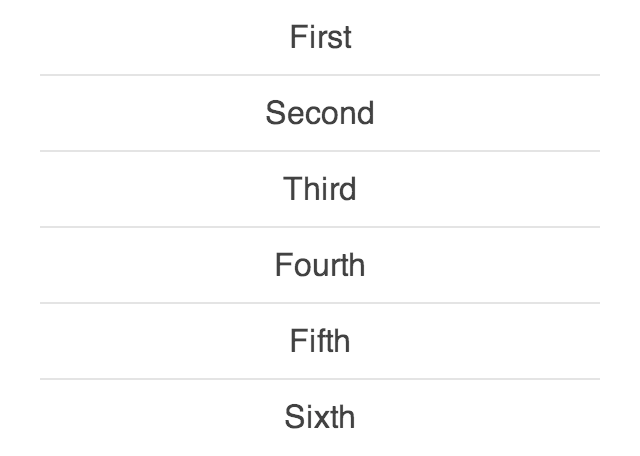 Completed example of using box shadows as separators